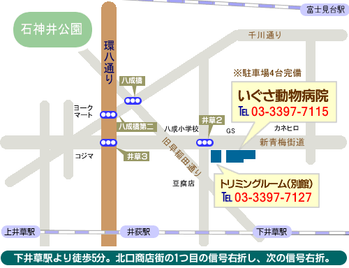 いぐさ動物病院採用情報 地図 アクセス